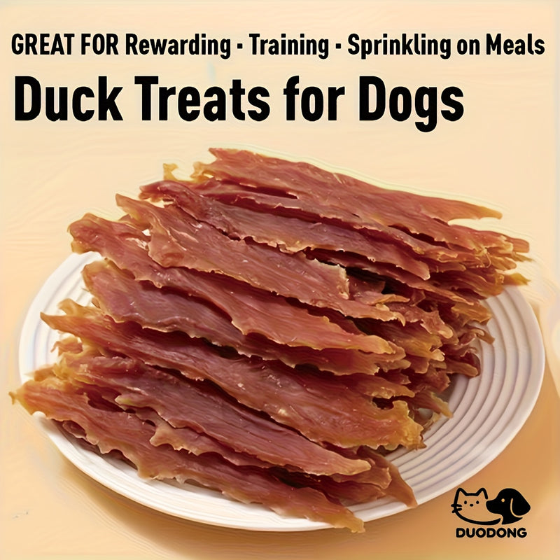 Duck Strips Dog Treats Dehydrated Real Meat Jerky - Natural Duck Sticks for Small & Large Dogs, Healthy High-Protein Training Treats, 600g / 900g