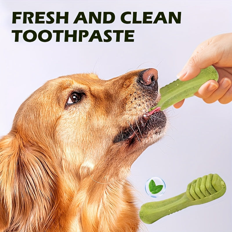 Dog Dental Bones Beef Flavor Long Lasting Chew Cleans Teeth Training Reward for Medium Large Dogs Golden Retriever 6pcs Toothbrush Shape