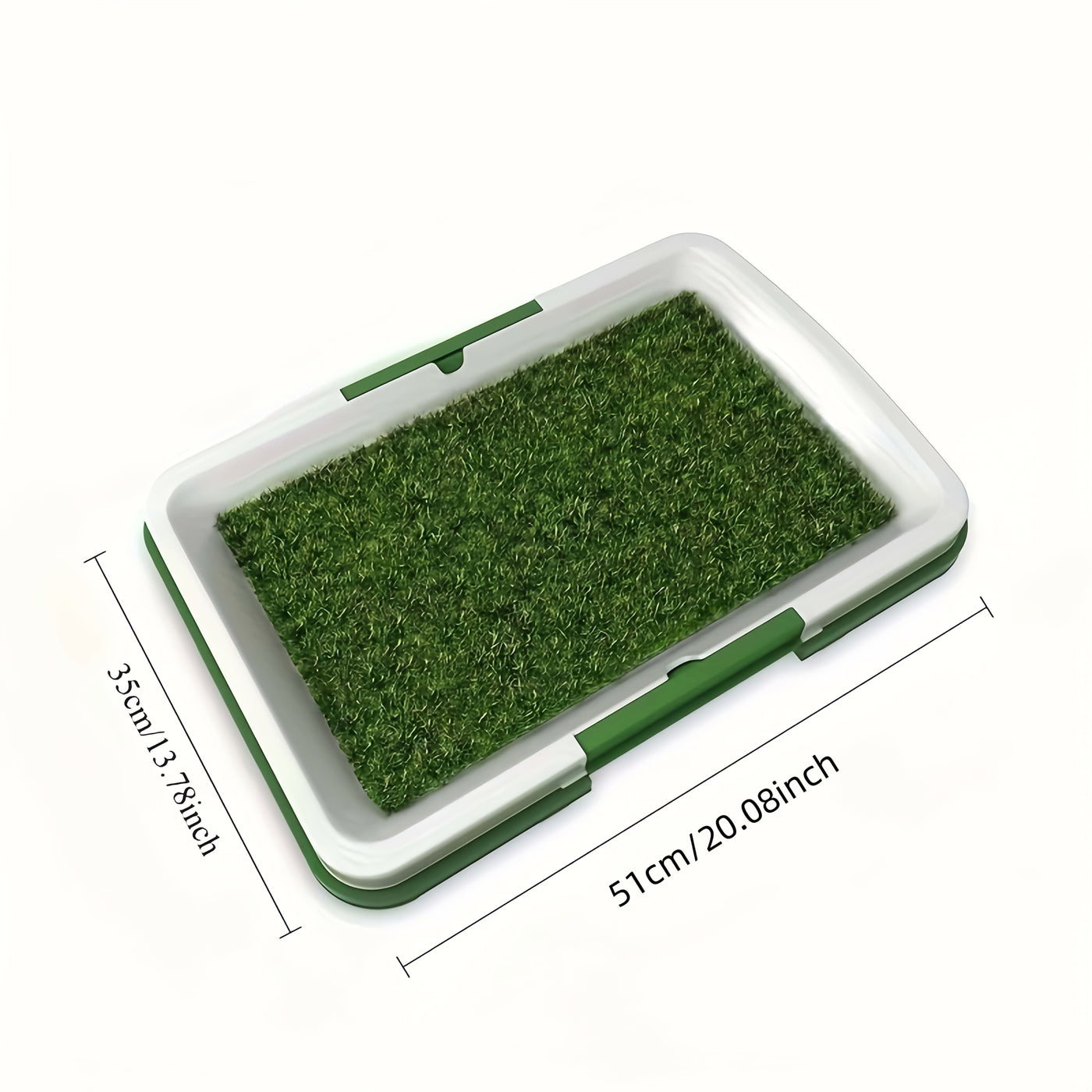Dog Potty Training Mat with Artificial Grass Non-Slip Tray Splash-Proof Indoor Puppy Potty Box Odor-Free Dog Pee Mat for Home Travel Camping