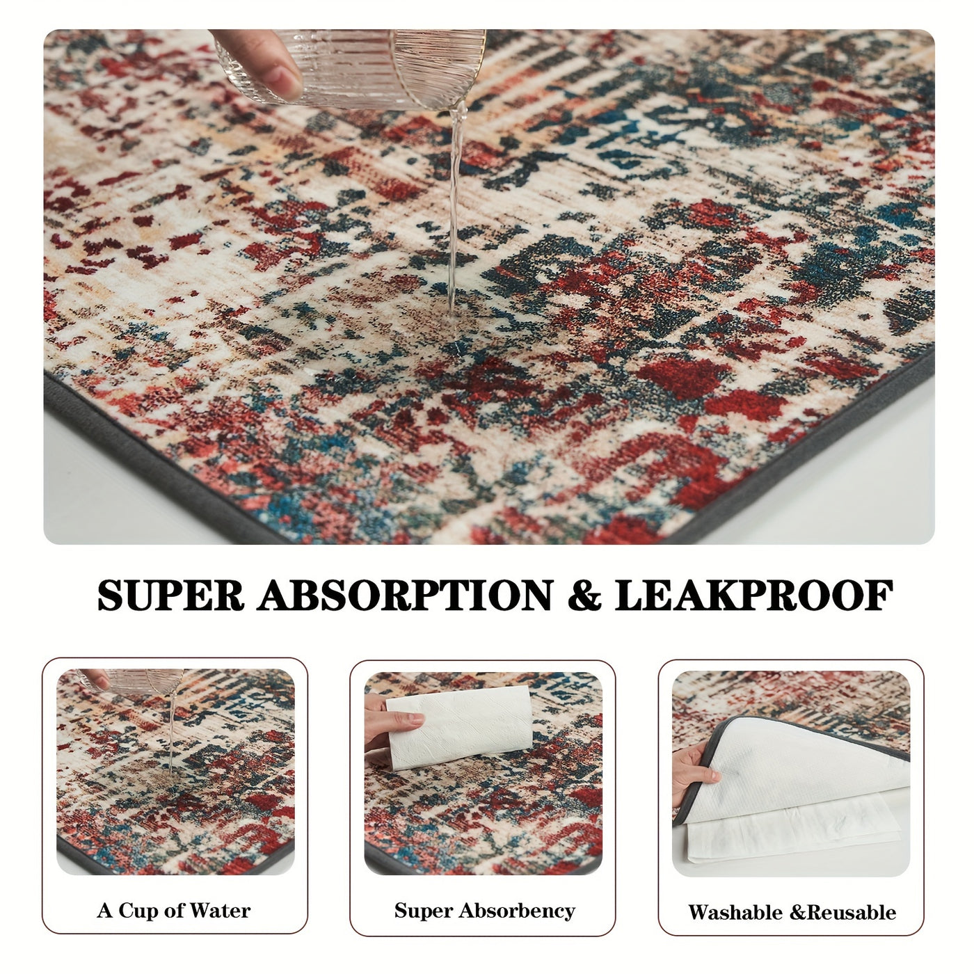 Washable Pee Pads for Dogs 2-Pack Reusable Puppy Training Pads 36x41 Inch Super Absorbent Leakproof Non-Slip Potty Pads for Floor Crate and Couch – Tie Dye Whelping Mat