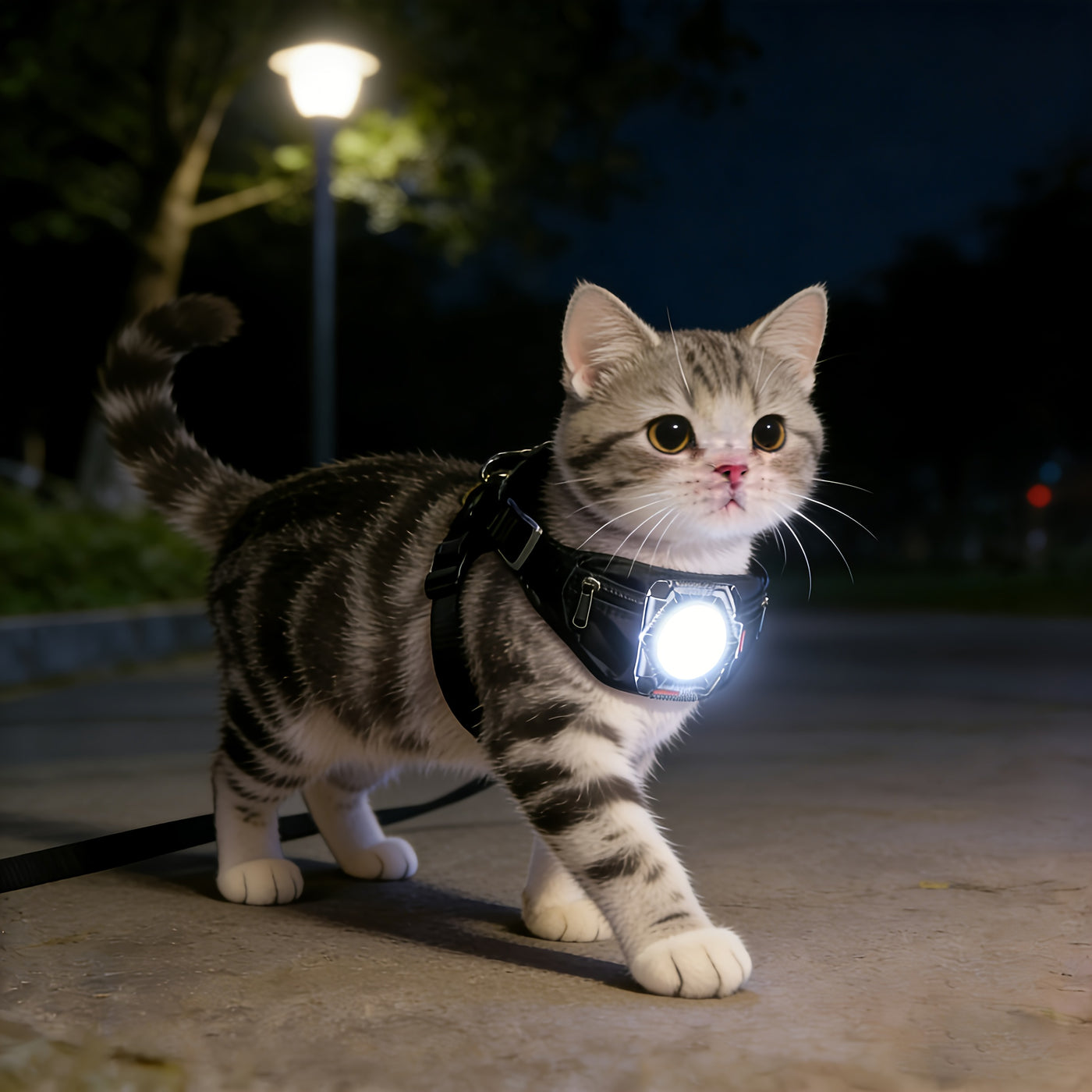 LED Glow Dog & Cat Collar USB Rechargeable Night Safety Light Adjustable Glowing Neck Cuff for Small Medium Dogs & Cats - Nighttime Walking Visibility & Anti-Lost Pet Accessory