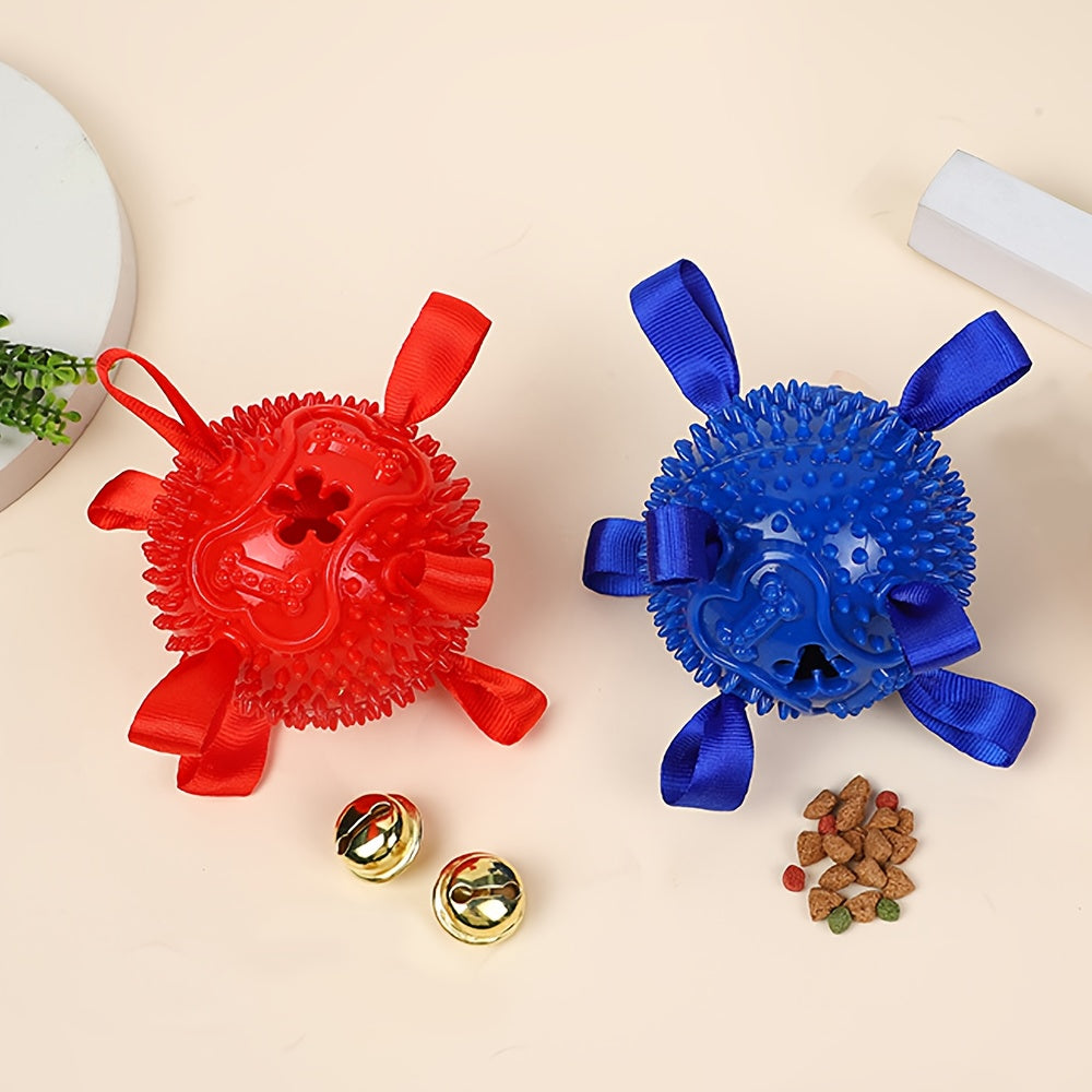 Dog Ball Toy for Small & Medium Dogs – Chew-Resistant Fetch & Training Ball, Independent Play, Shiba Inu Corgi Bulldog Golden Retriever, Blue or Orange