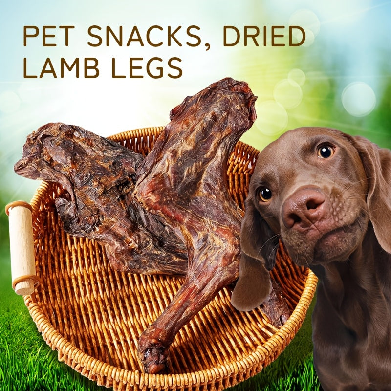 Dried Lamb Leg for Dogs Whole Bone Long Lasting Natural Chew High-Protein Single Ingredient Dog Treat Gift 100g 3.5oz