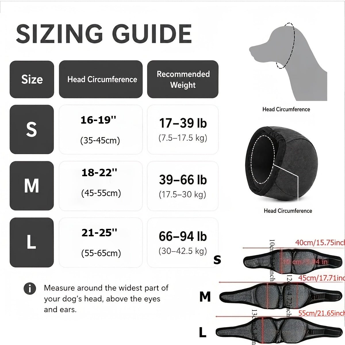 Dog Calming Hoodie with Noise Cancelling Ear Wrap – Anxiety Relief for Thunder Fireworks Grooming Bathing Small Medium Large