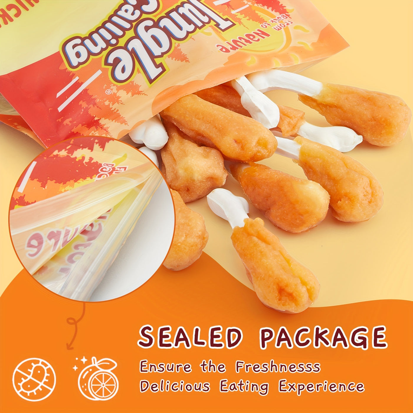 Chewy Chicken Dog Treats Rawhide Free Real Chicken Calcium Bone Cleans Teeth Freshens Breath Natural Dog Training Treat 21oz 31oz