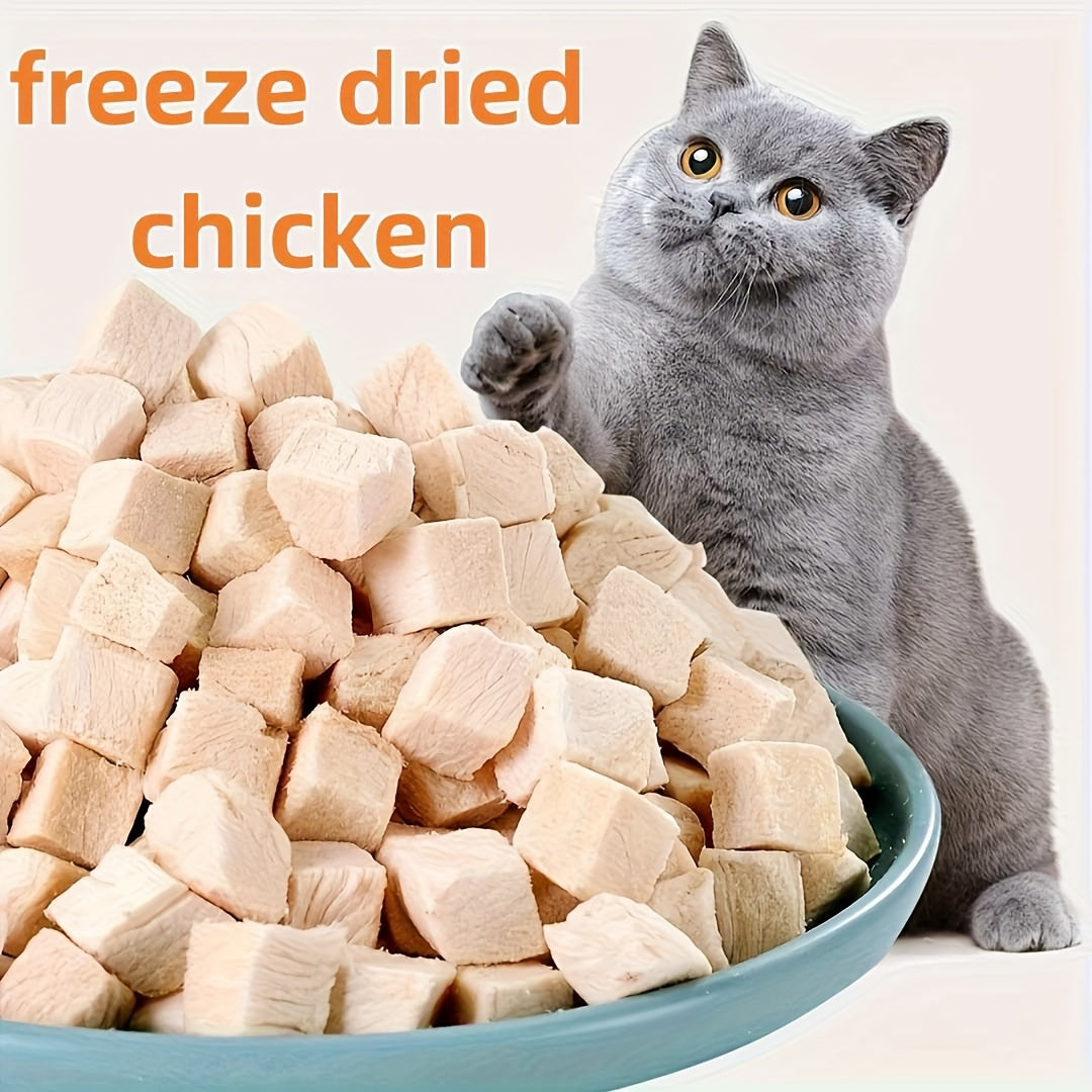 Freeze-Dried Chicken Dog Treats High-Protein Single Ingredient Natural Raw Freeze Dried Treats for Dogs 3.52oz