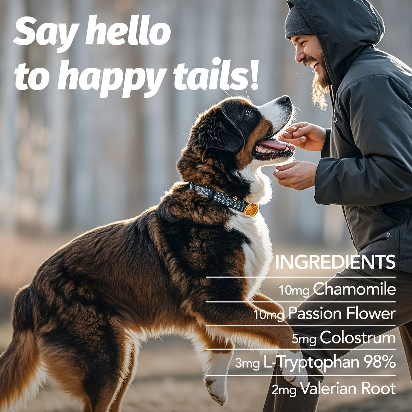 Dog Calming Chews 90ct Chicken Flavor – Natural Herbal Supplement for Anxiety Thunder Fireworks and Barking Relief