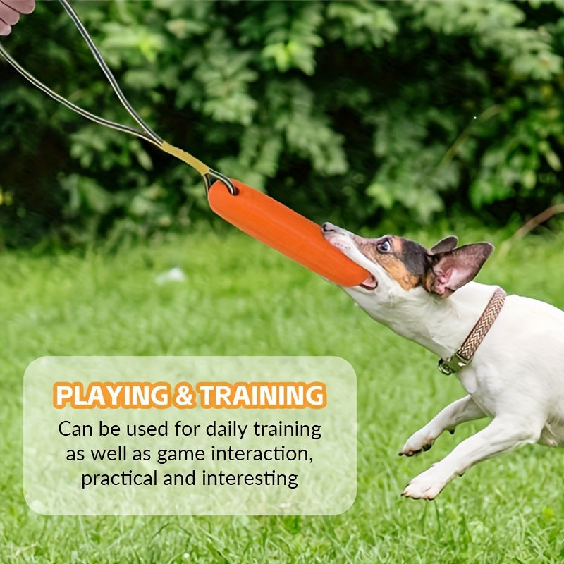 Floating Dog Toy with Rope – Water-Resistant Durable Chew & Fetch Toy for Pool, Beach & Outdoor Summer Fun, All Breeds, Orange Yellow Peach