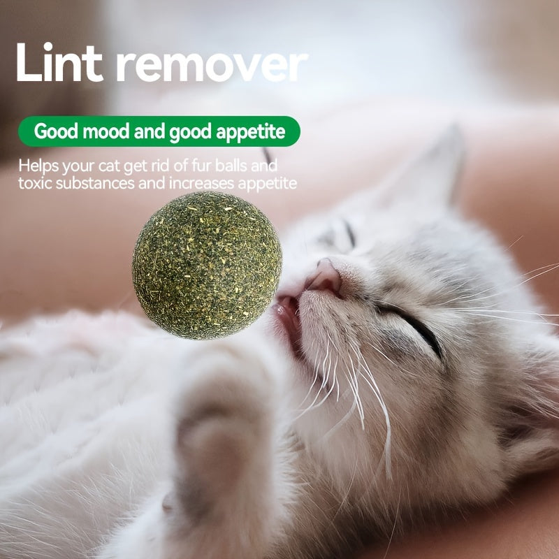 Catnip Silvervine Balls for Cats – 6pcs Extra Energy Interactive Cat Toy Balls, Natural Catnip & Silvervine Blend, Stress Relief & Enrichment for Indoor Cats