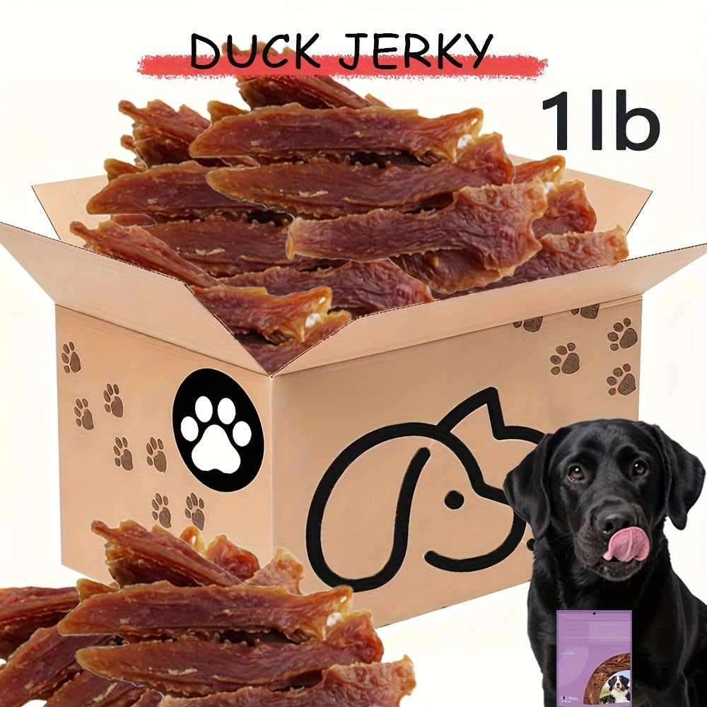 Duck Jerky Dog Treats – Chewy Natural Duck Snacks for Training & Daily Rewards, High Protein Meat Treats for Puppies & Adult Dogs, Small Medium Large Breeds, 4oz / 7oz / 1.5lb