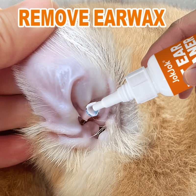 Pet Ear Cleaning Solution for Dogs & Cats – Gentle Ear Wash Liquid, Removes Earwax & Debris, Maintains Ear Hygiene, Safe for Multi-Pet Households
