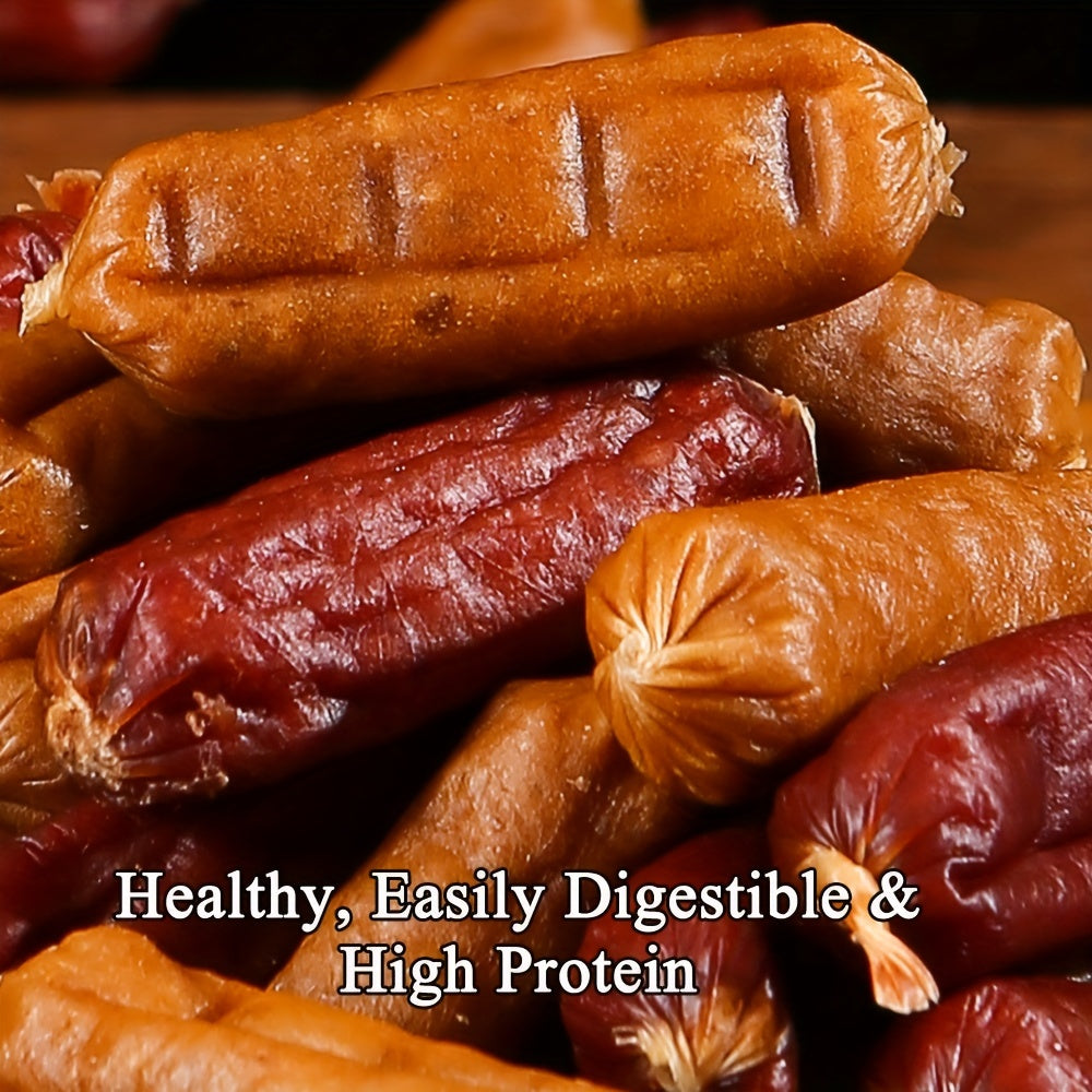 Soft Chew Dog Sausage Treats – Chicken & Duck High Protein Training Rewards for Small Medium Large Dogs, Made with Fresh Meat, 7oz / 1.8lbs / 14oz / 2.7lbs