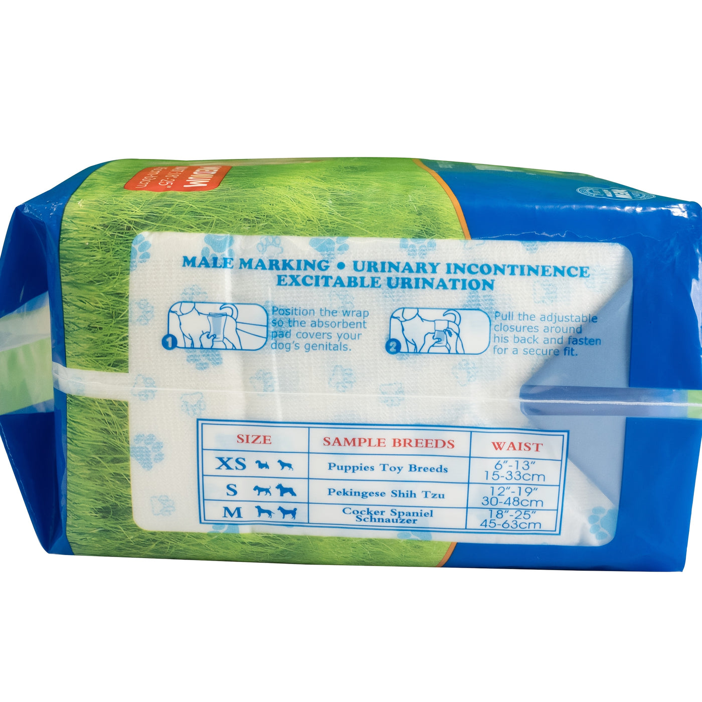 Dog Disposable Diapers 12-Pack – Ultra-Absorbent Leakproof Pet Diapers for Male & Female Dogs, Elastic Waistband, Adjustable Fit for Puppy Training & Incontinence