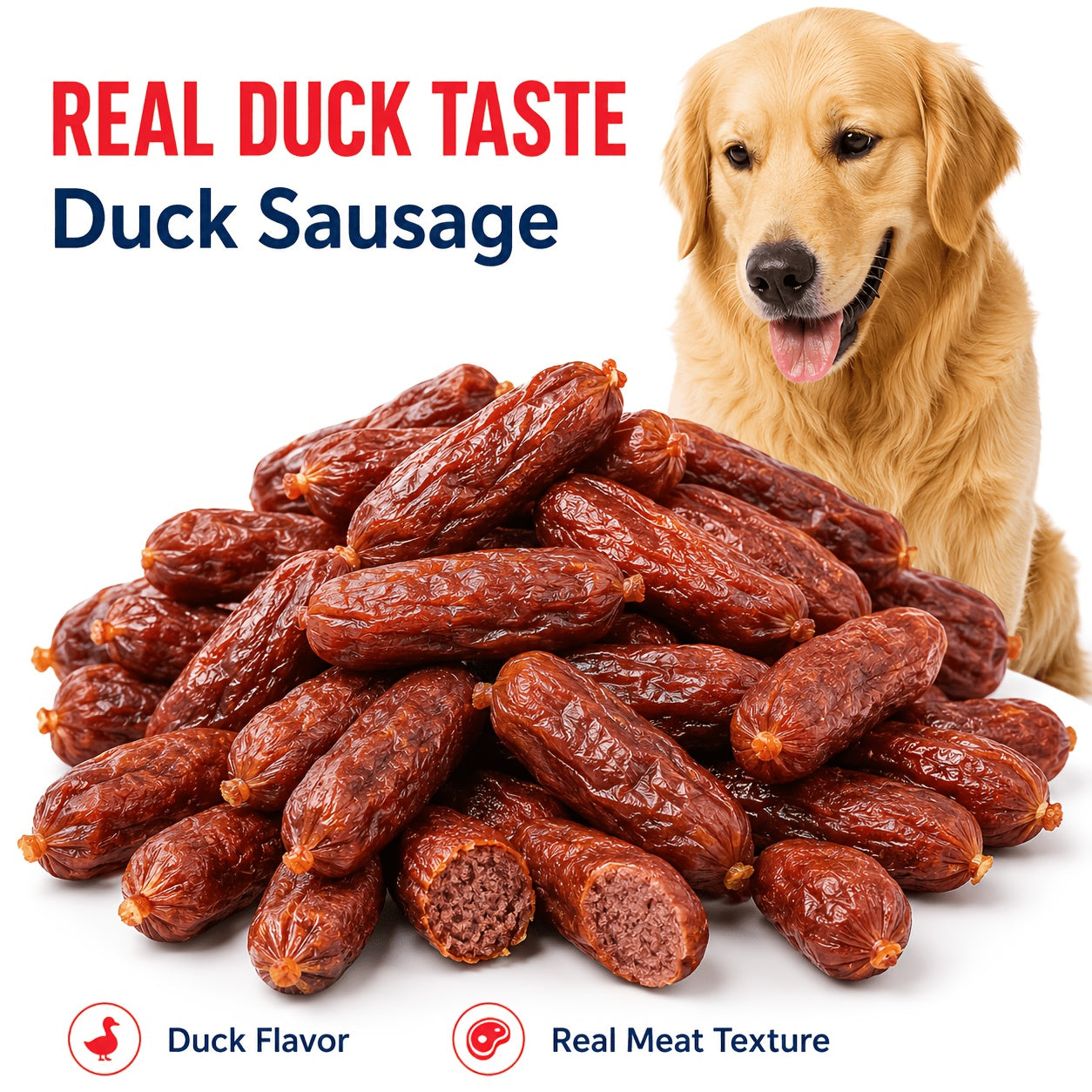 Dog Jerky Treats – Chicken Duck Beef Sausage Gizzard & Egg Yolk Variety, Single-Source Chewy Training Rewards for Dogs of All Sizes, Jerky Trial Pack Available