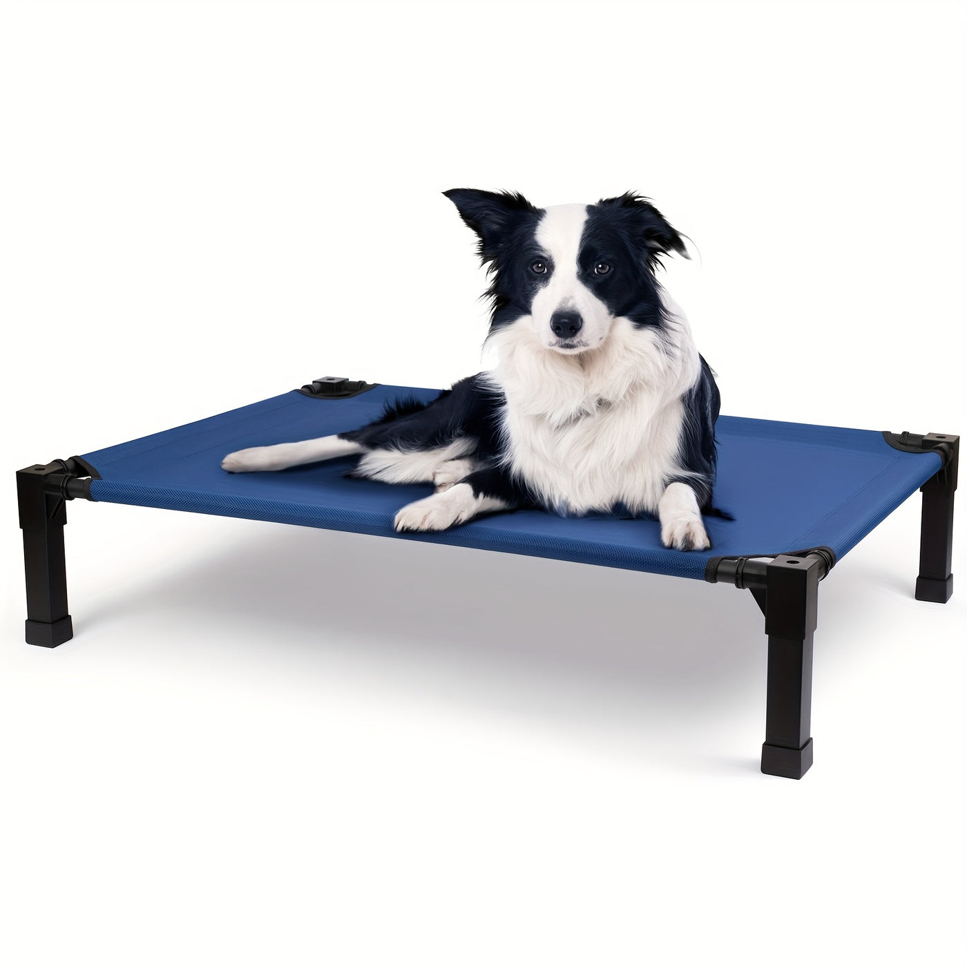 Cooling Elevated Dog Bed – Raised Dog Cot with Washable Breathable Mesh, Metal Frame & No-Slip Feet for Indoor & Outdoor Use
