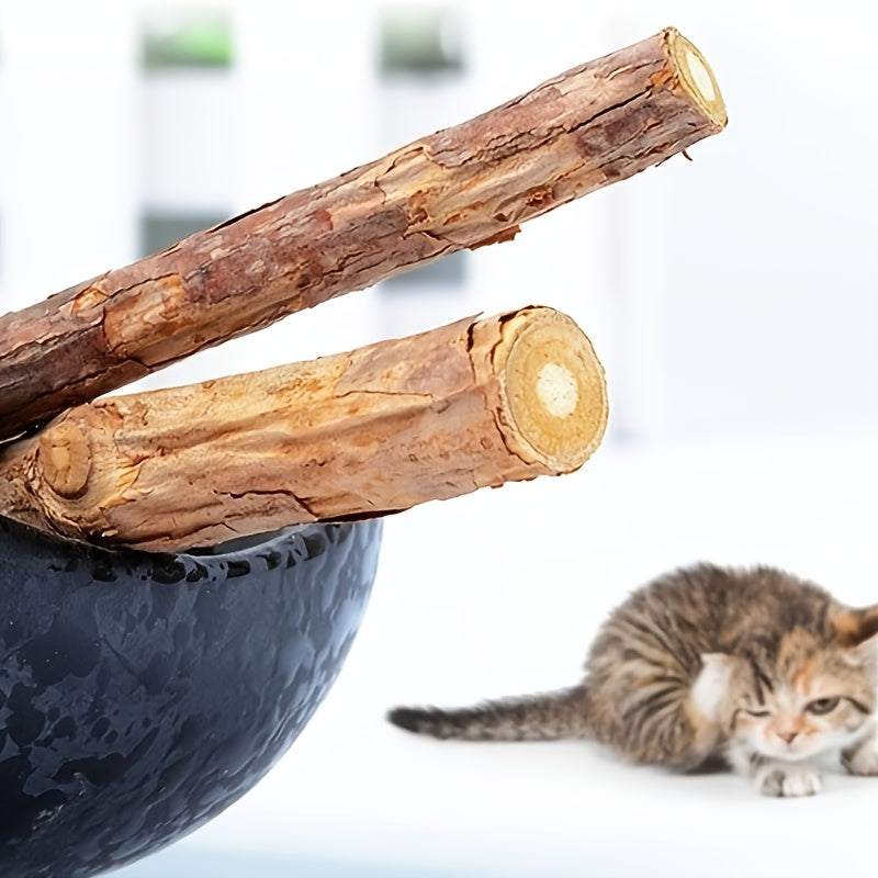 Cat Chew Sticks 25pcs – Interactive Dental Teething Toys for Cats, Teeth Cleaning & Grinding Sticks, 5pcs Per Bag, Promotes Oral Health Through Play