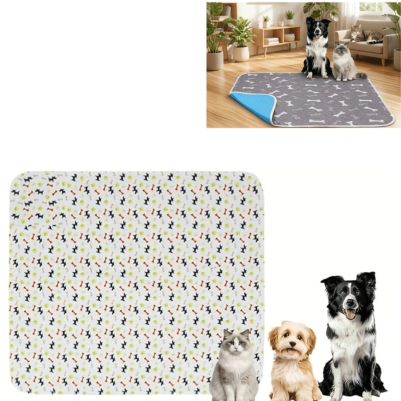 Washable Dog Pee Pads 4-Layer Super Absorbent Leak-Proof Odor Control Reusable Puppy Training Pads Non-Slip Multi-Size