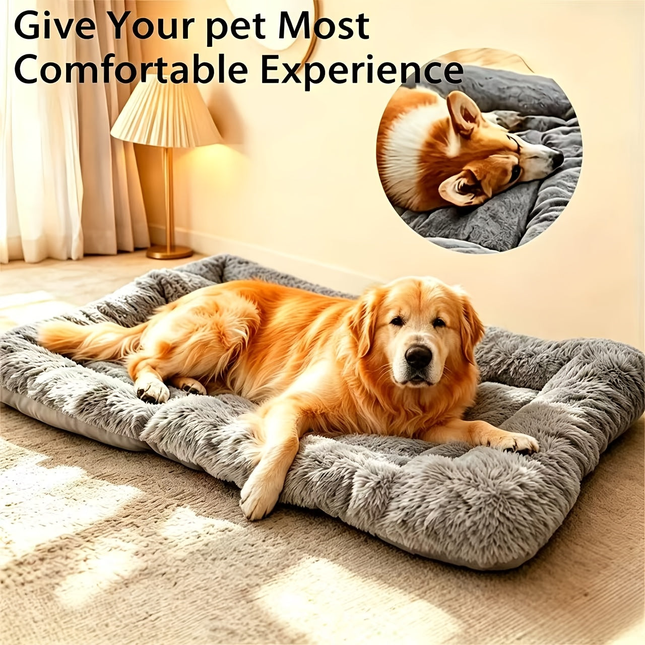 Extra Large Plush Dog Sofa Bed 2026 Upgraded Super Soft Thick Pet Mat for Small to Large Breeds - Modern Cozy Dog Comfort Bed Durable Pet Furniture & Ideal Dog Lover Gift