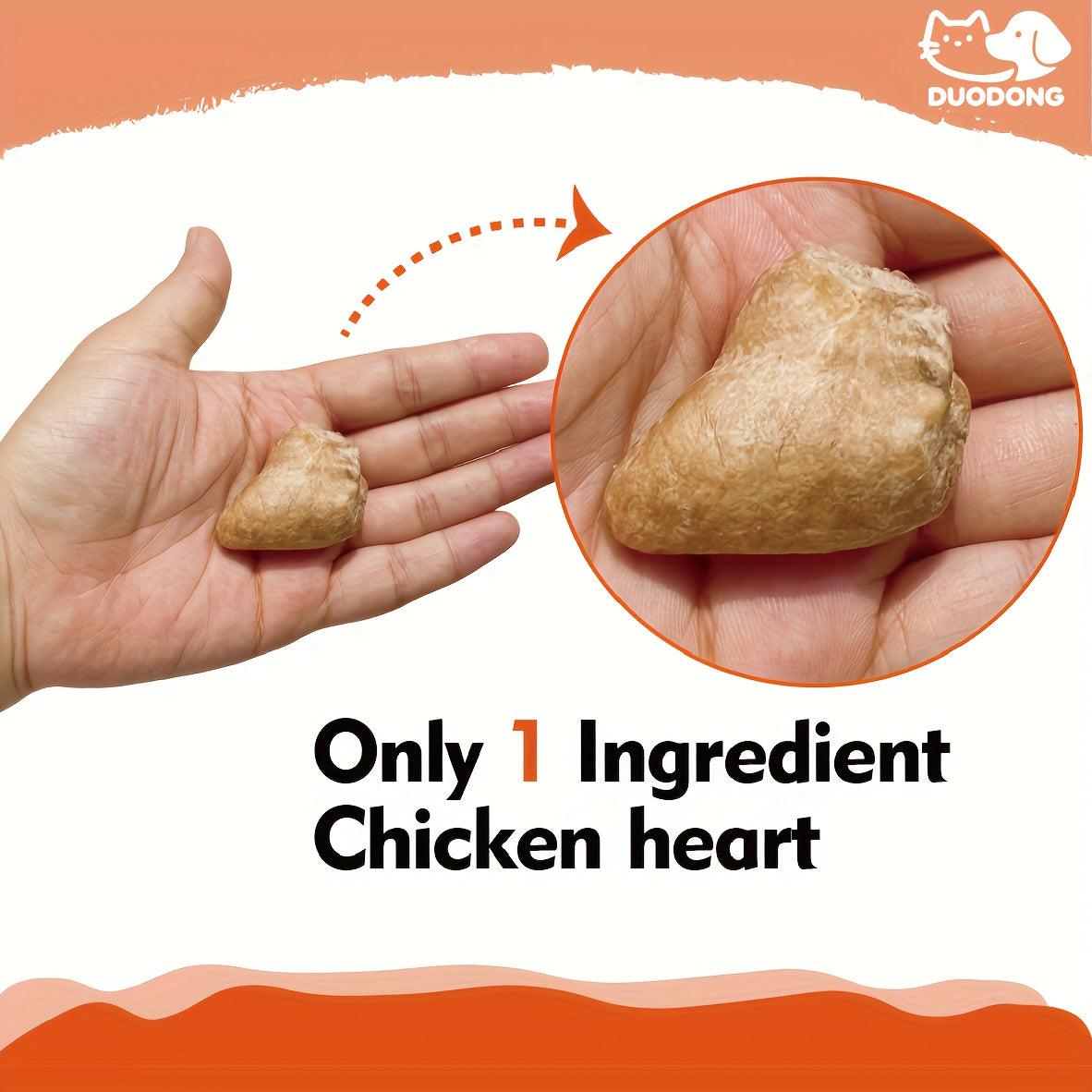 Freeze Dried Chicken Hearts Cat & Dog Treats – Single Ingredient, High-Protein Grain-Free Gluten-Free Natural Snack, Training Reward & Food Topper, 4 Sizes 50g to 300g