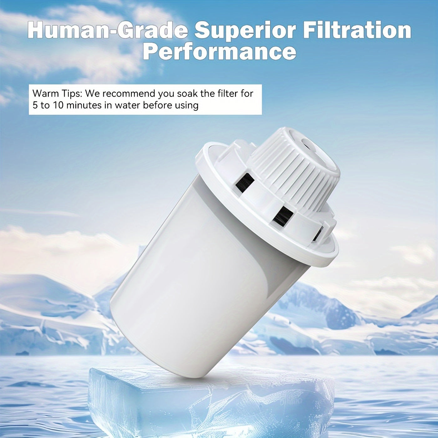 Pet Fountain Replacement Filters 4-Pack 7-Layer Filtration for Large Dog Drinking Fountain & 3-Gallon Stainless Steel Cat Fountain