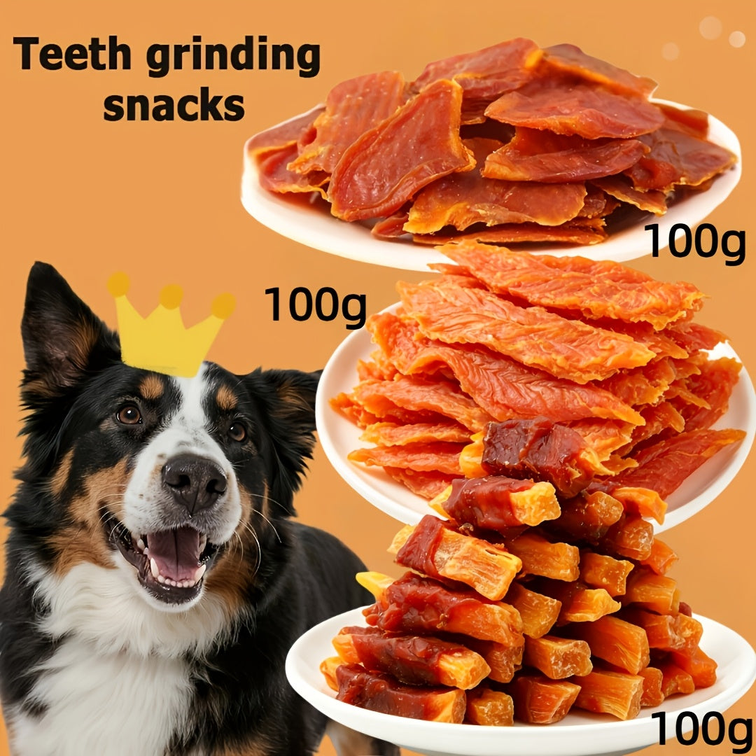 Dog Treats Gift Set – Chicken Liver, Duck Jerky, Egg Yolk & Sausage Combo Packs, High Protein Low Fat Dental Health Training Rewards for Medium & Large Dogs