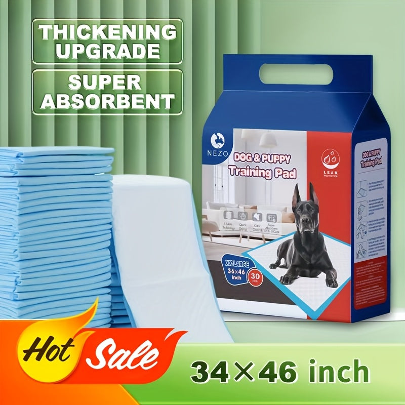 Extra Large Dog Pee Pads 34x46 Inch 6-Layer Super Absorbent Leak-Proof Puppy Training Pads with SAP Non-Woven Top for Dogs Puppies