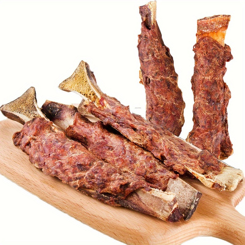 Beef Rib Dog Chews – Long-Lasting Natural Dental Chew Treats, Rich in Calcium, No Artificial Additives, for Small Medium Large Dogs, 2 / 4 / 6 / 10 Pack