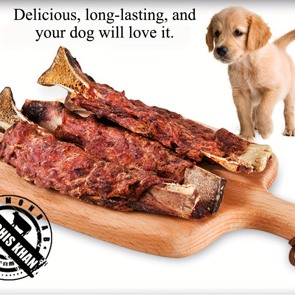 Beef Rib Dog Chews – Long-Lasting Natural Dental Chew Treats, Rich in Calcium, No Artificial Additives, for Small Medium Large Dogs, 2 / 4 / 6 / 10 Pack