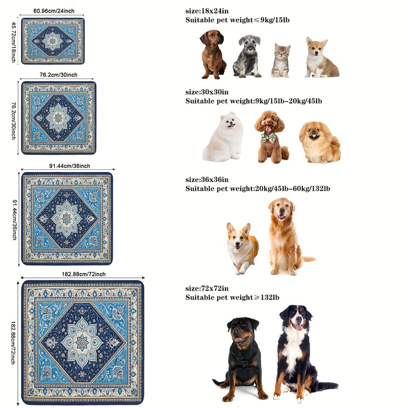 Washable Reusable Dog Pee Pads - Super Absorbent Leakproof Non-Slip Puppy Training Pads for Floor Crate Couch, Multiple Sizes & Patterns, Machine Washable Pet Potty Pads