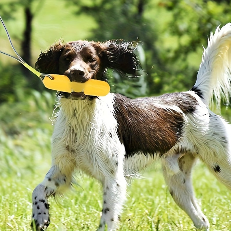 Floating Dog Toy with Rope – Water-Resistant Durable Chew & Fetch Toy for Pool, Beach & Outdoor Summer Fun, All Breeds, Orange Yellow Peach