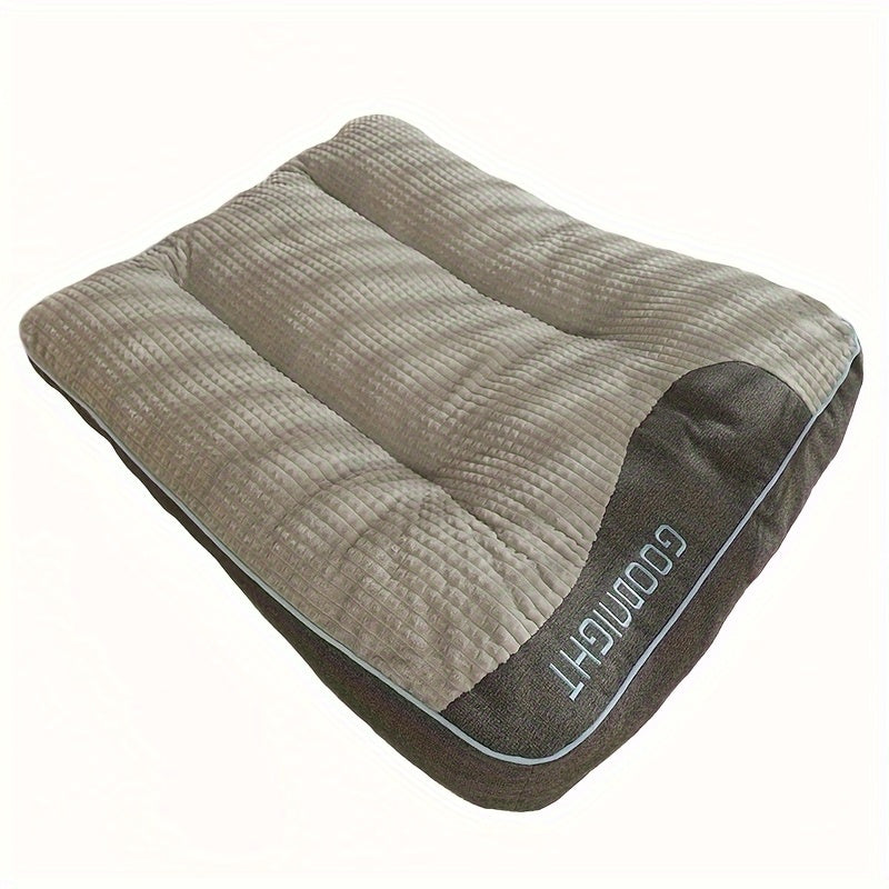 Extra Thick Non-Slip Dog Bed Mat Sofa for Medium Large Dogs & Cats - Plaid All-Season Stuffed Pet Sofa Bed Soft Polyester Filling, XL 2XL 3XL, Includes Toy Balls, Perfect for Golden Retrievers