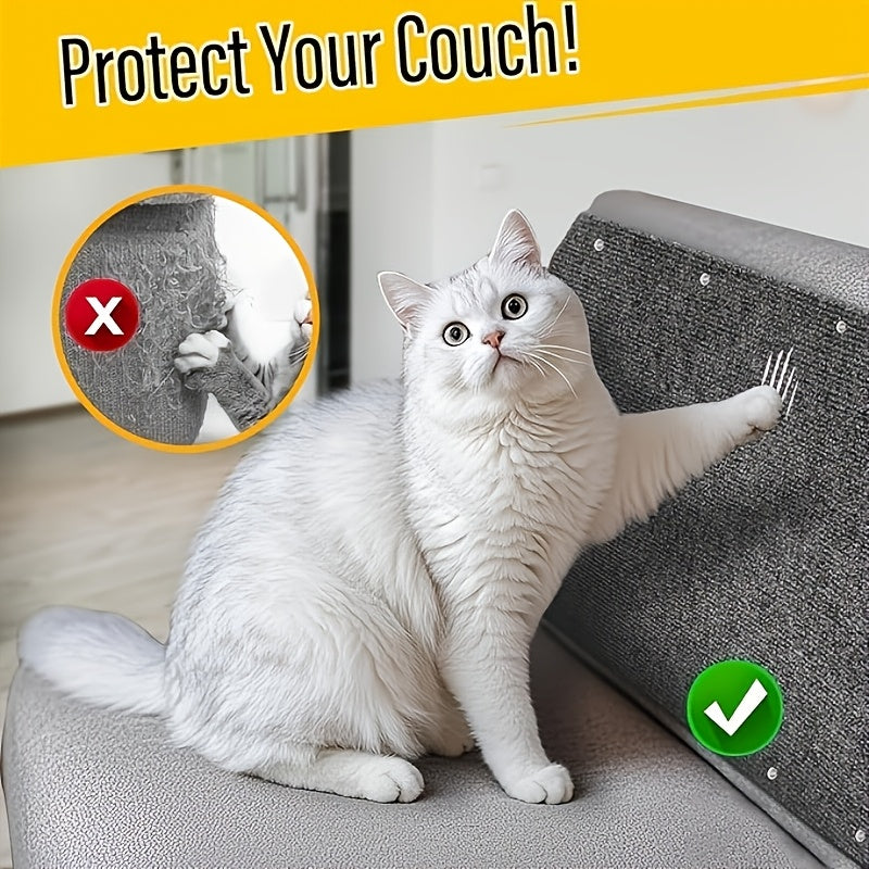 Self-Adhesive Cat Scratching Pad – Durable Sofa & Wall Protector Scratch Sticker for Indoor Cats, Small & Large, Multi-Pack