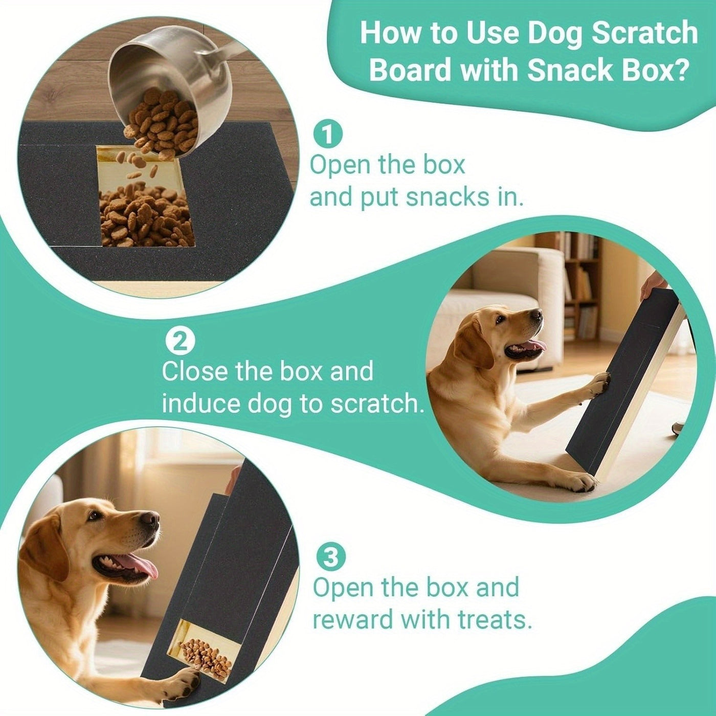 Dog Nail Scratch Pad Foldable Adjustable 3 Angles (45–65°) – Dog Nail File Scratch Board with 2 Sandpaper Sheets, Stress-Free Alternative to Dog Nail Clippers