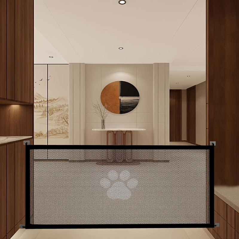 Portable Folding Pet Gate & Dog Isolation Fence – Foldable Mesh Safety Net for Indoor Dog & Cat Separation