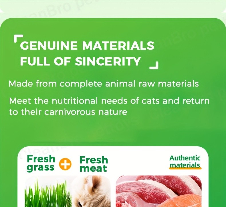Cat Grass Freeze-Dried Granules & Hairball Tablets for Cats – Mint Molar Sticks, Chicken-Flavored Dental Snacks for Hairball Control & Teeth Cleaning, 150g / 155g