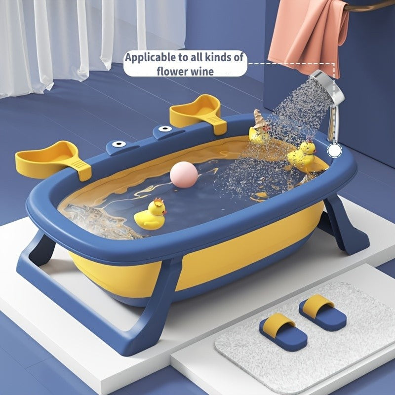 Collapsible Portable Pet Bath Tub Crab Shape – Foldable Dog Cat Bathtub for Small Dogs Up to 20 lbs, Easy to Clean, Travel & Home Use, 4 Color Options