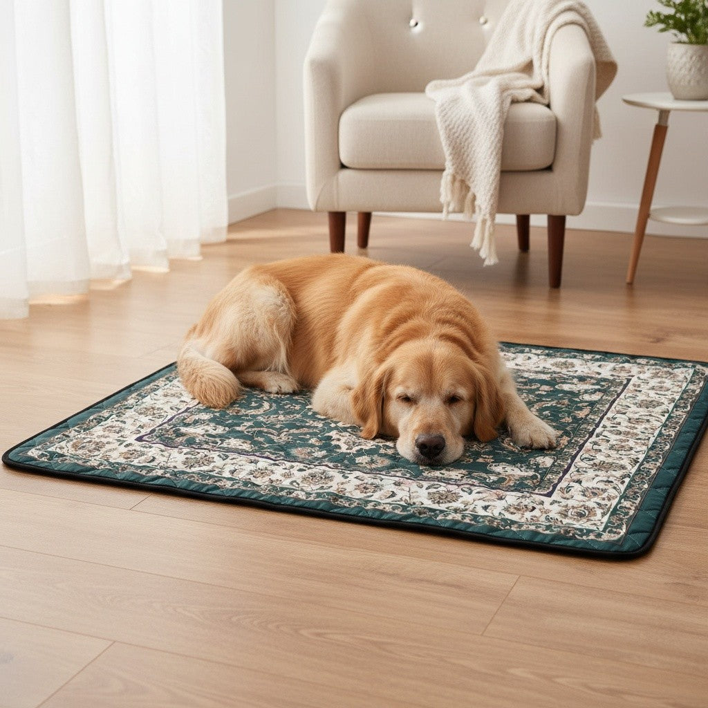Reusable Washable Dog Pee Pads Super Absorbent Non-Slip Bohemian Style Puppy Training Pads Leakproof Whelping Potty Pads – Sizes 18x24 to 72x72 Inch 1 or 2 Pack