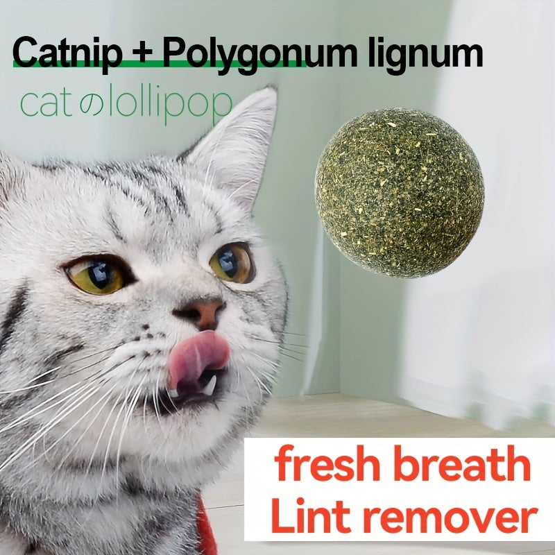 Catnip Silvervine Balls for Cats – 6pcs Extra Energy Interactive Cat Toy Balls, Natural Catnip & Silvervine Blend, Stress Relief & Enrichment for Indoor Cats