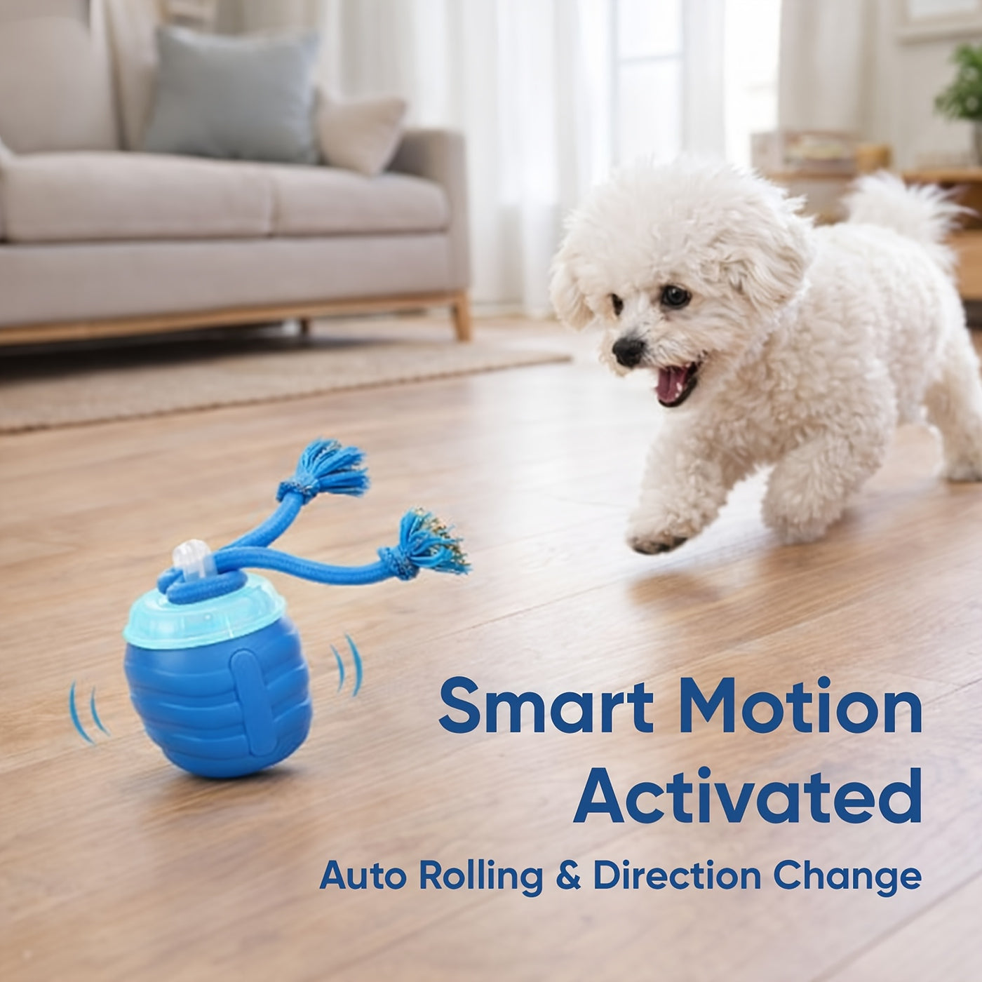 Smart Interactive Dog Toy Ball 2026 Upgraded Edition for Small Medium Large Dogs - Boosts Intelligence & Exercise Indoor Outdoor Hardwood Floor & Carpet Play with Bonus Spare Part