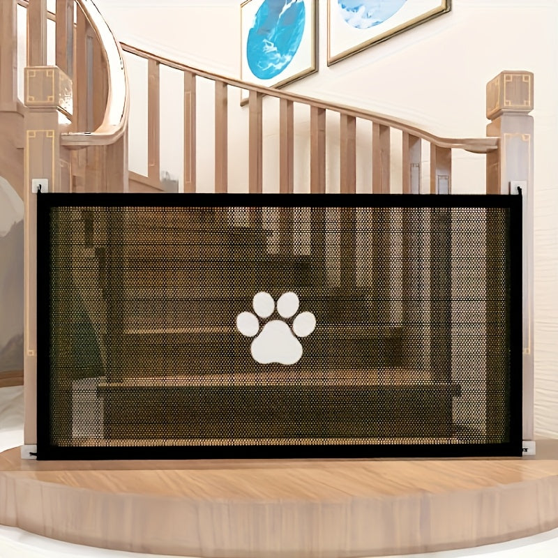 Portable Folding Pet Gate & Dog Isolation Fence – Foldable Mesh Safety Net for Indoor Dog & Cat Separation