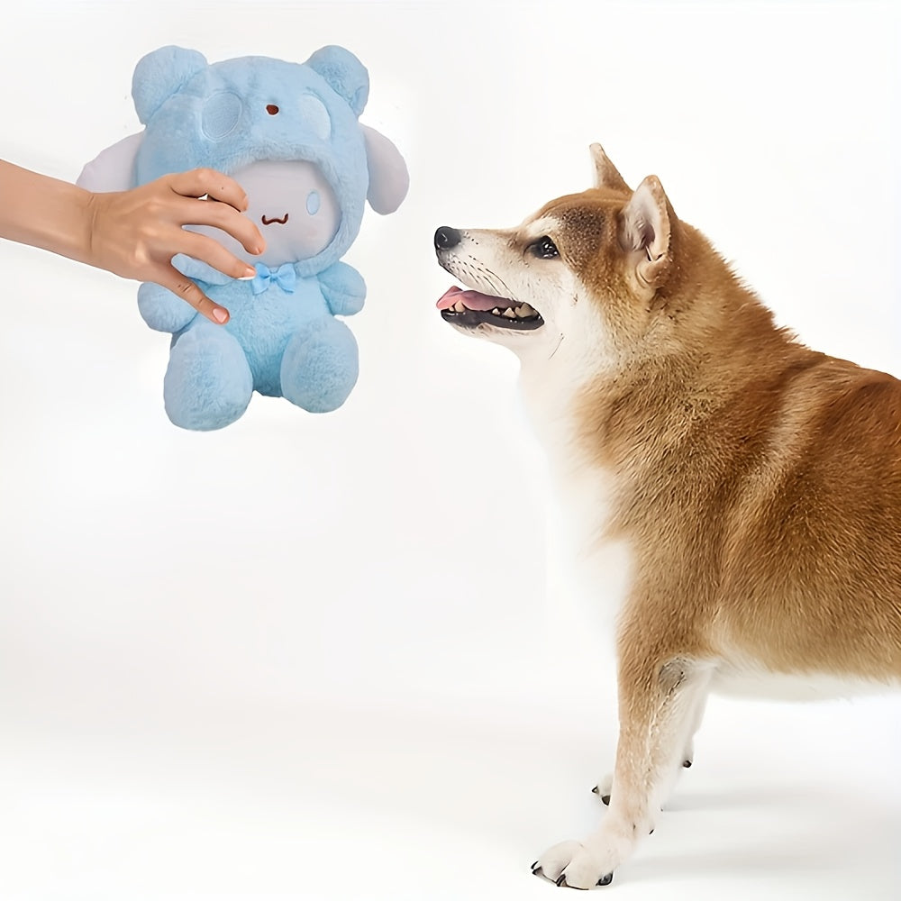 Sanrio Kuromi & Cinnamoroll Plush Dog Toy – Soft Stuffed Animal Chew Toy for Dogs, Cute Character Pet Toy No Battery Required, Purple Blue White Styles