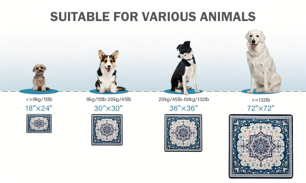 Washable Reusable Dog Pee Pads - Super Absorbent Leakproof Non-Slip Puppy Training Pads for Floor Crate Couch, Multiple Sizes & Patterns, Machine Washable Pet Potty Pads