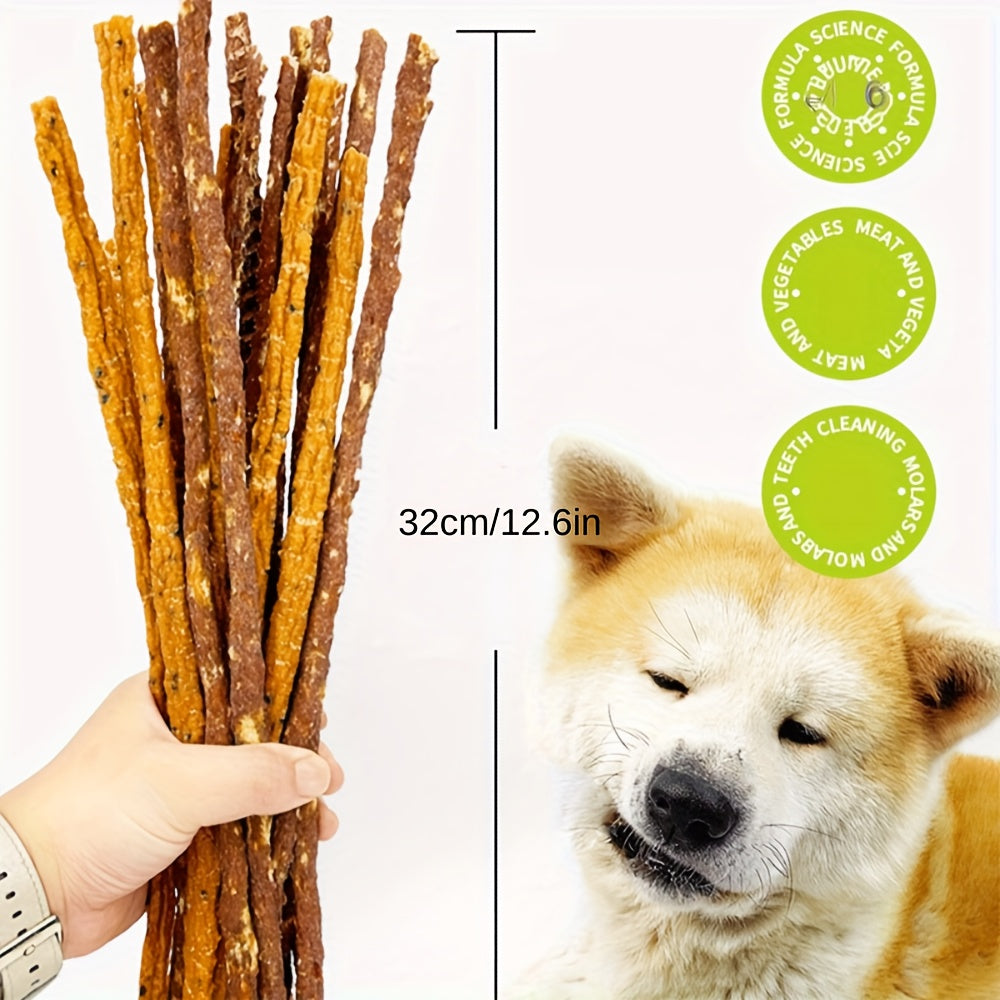 Dog Molar Stick Chews – Natural Chicken & Duck Long-Lasting Dog Treats, High Protein Low Fat, Dental Health Chews for Small Medium Large Dogs, 7oz / 14oz