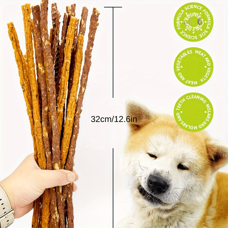 Dog Molar Stick Chews – Natural Chicken & Duck Long-Lasting Dog Treats, High Protein Low Fat, Dental Health Chews for Small Medium Large Dogs, 7oz / 14oz