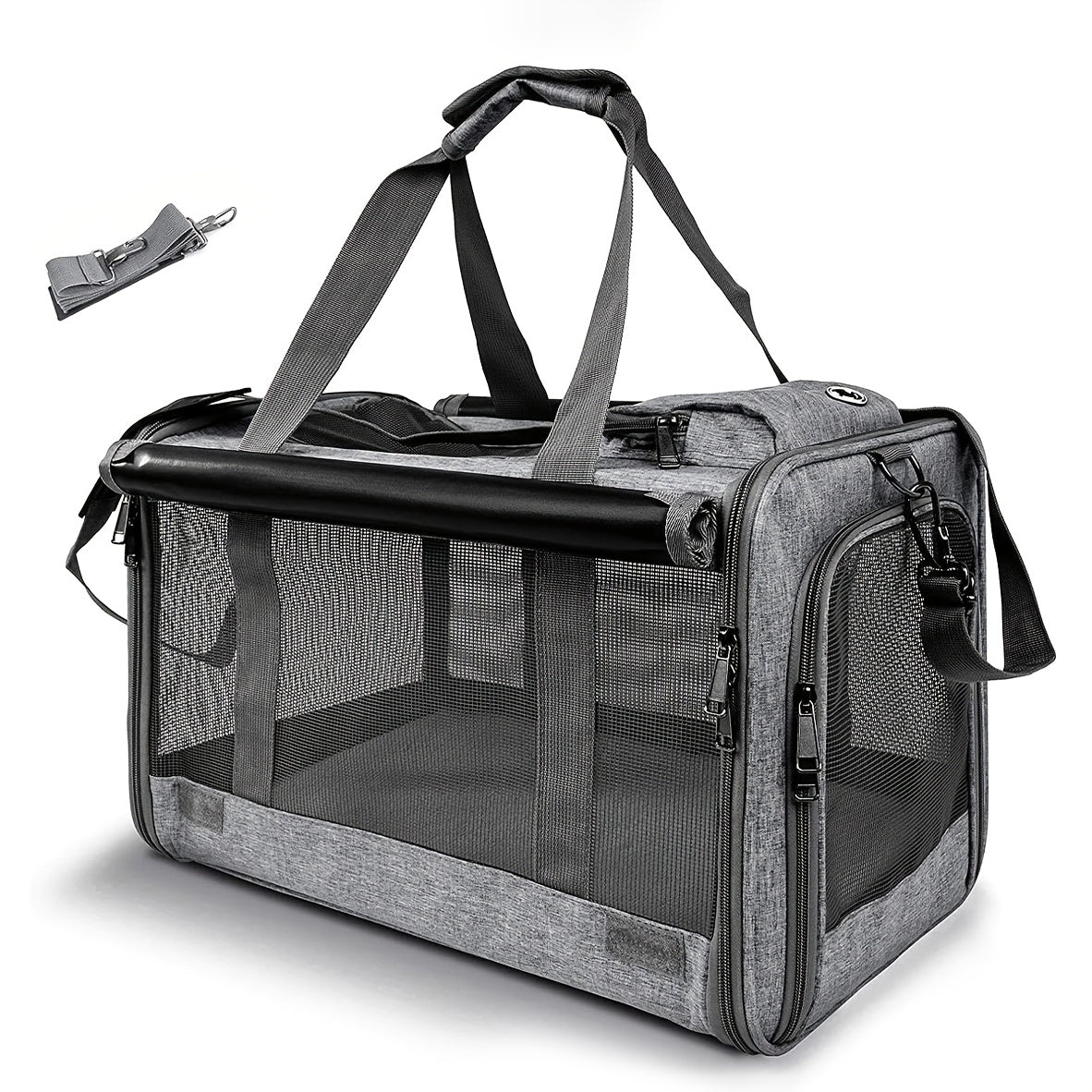 Airline Approved Soft-Sided Pet Carrier for Large Medium Cats & Small Dogs – Breathable Collapsible Travel Bag, Multiple Colors, Optional Combo with Bowls & Pet Glove