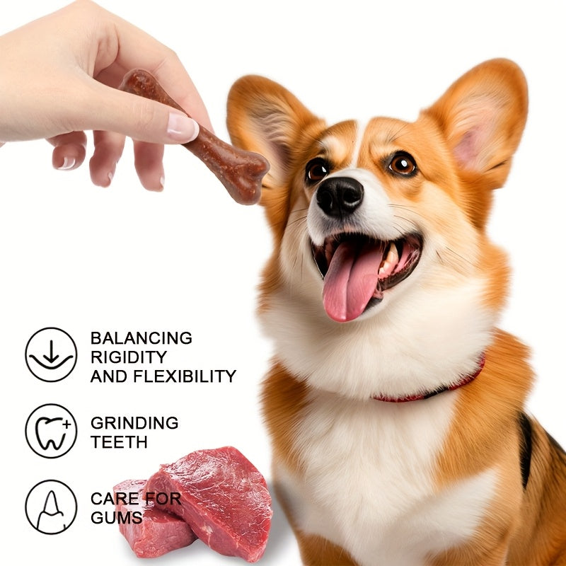 Dog Chew Bones 20pcs for Small Medium Large Dogs – Calcium Enriched Dental Sticks Teeth Cleaning Bite-Resistant Puppy Adult Treats