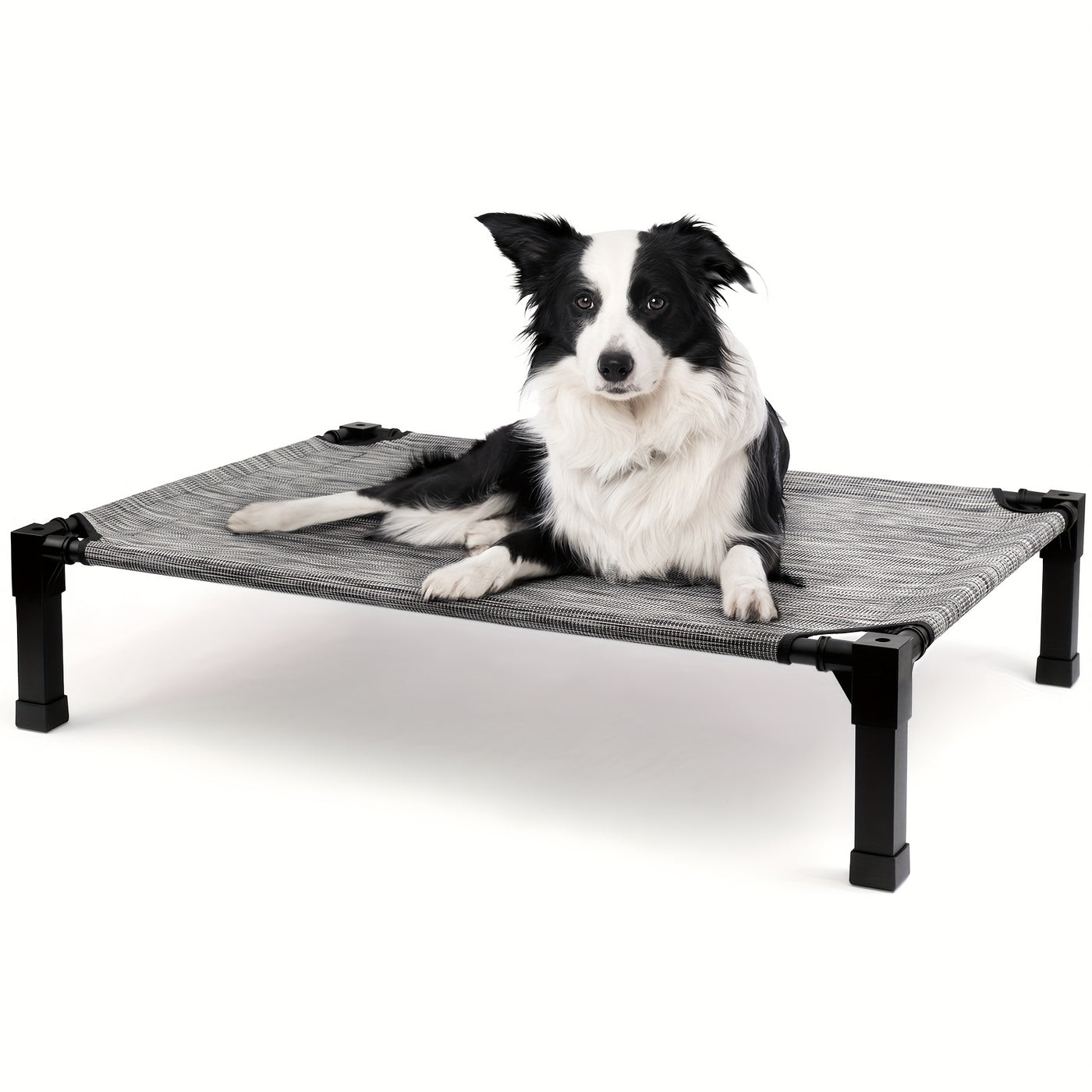 Cooling Elevated Dog Bed – Raised Dog Cot with Washable Breathable Mesh, Metal Frame & No-Slip Feet for Indoor & Outdoor Use