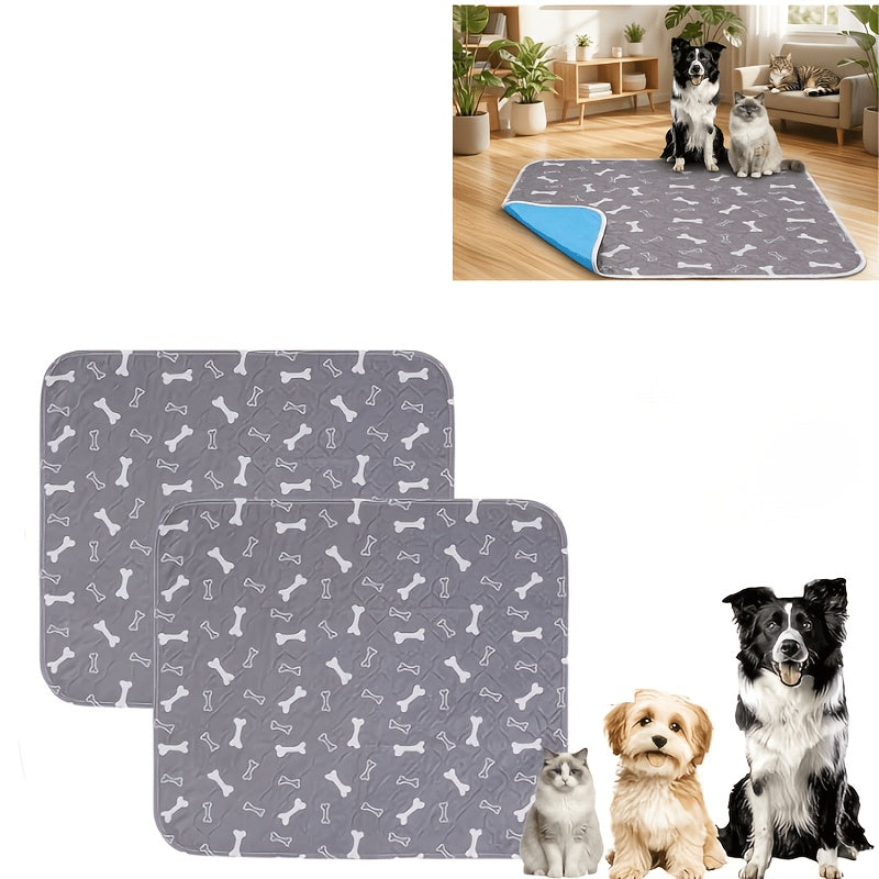 Washable Dog Pee Pads 4-Layer Super Absorbent Leak-Proof Odor Control Reusable Puppy Training Pads Non-Slip Multi-Size