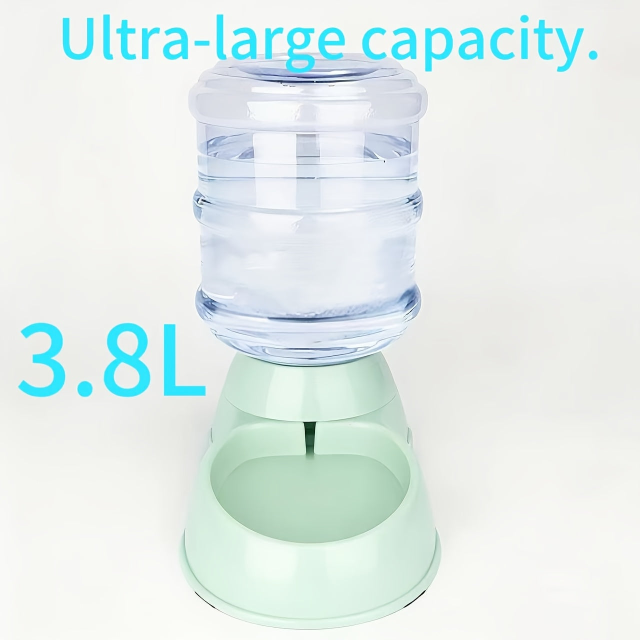 Gravity Pet Feeder & Water Dispenser 1 Gallon – No Battery Automatic Dog Cat Food Bowl Station, Durable BPA-Free PP, Small Medium Pets