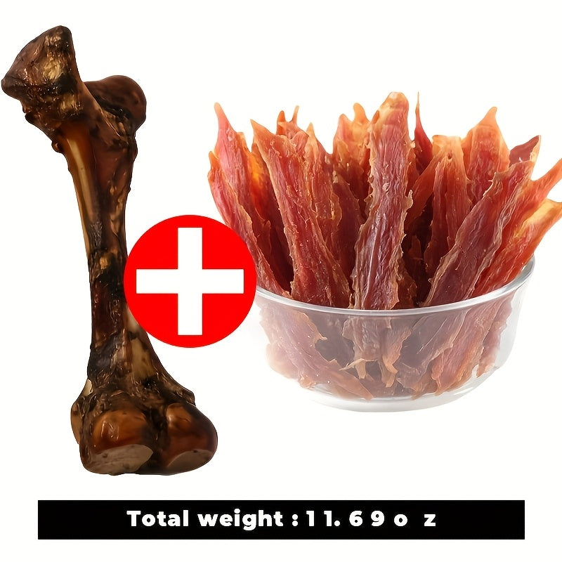Beef Bones for Dogs Natural Dental Chewing Bone Durable Long Lasting Chew for Aggressive Chewers Teething Puppies Adult Dogs Small Medium Large
